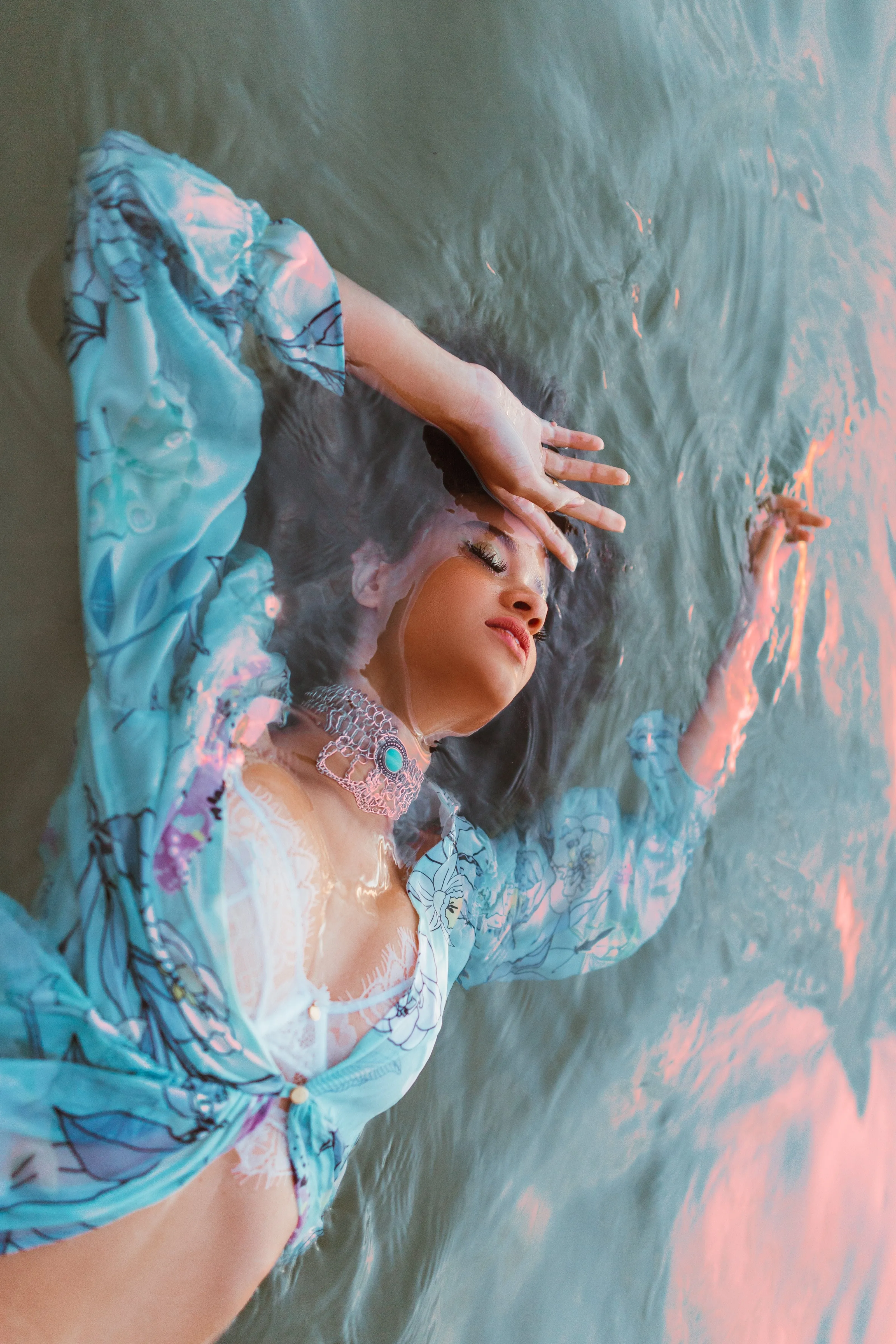 SukiSo Women's Bisou Kimono in Sky