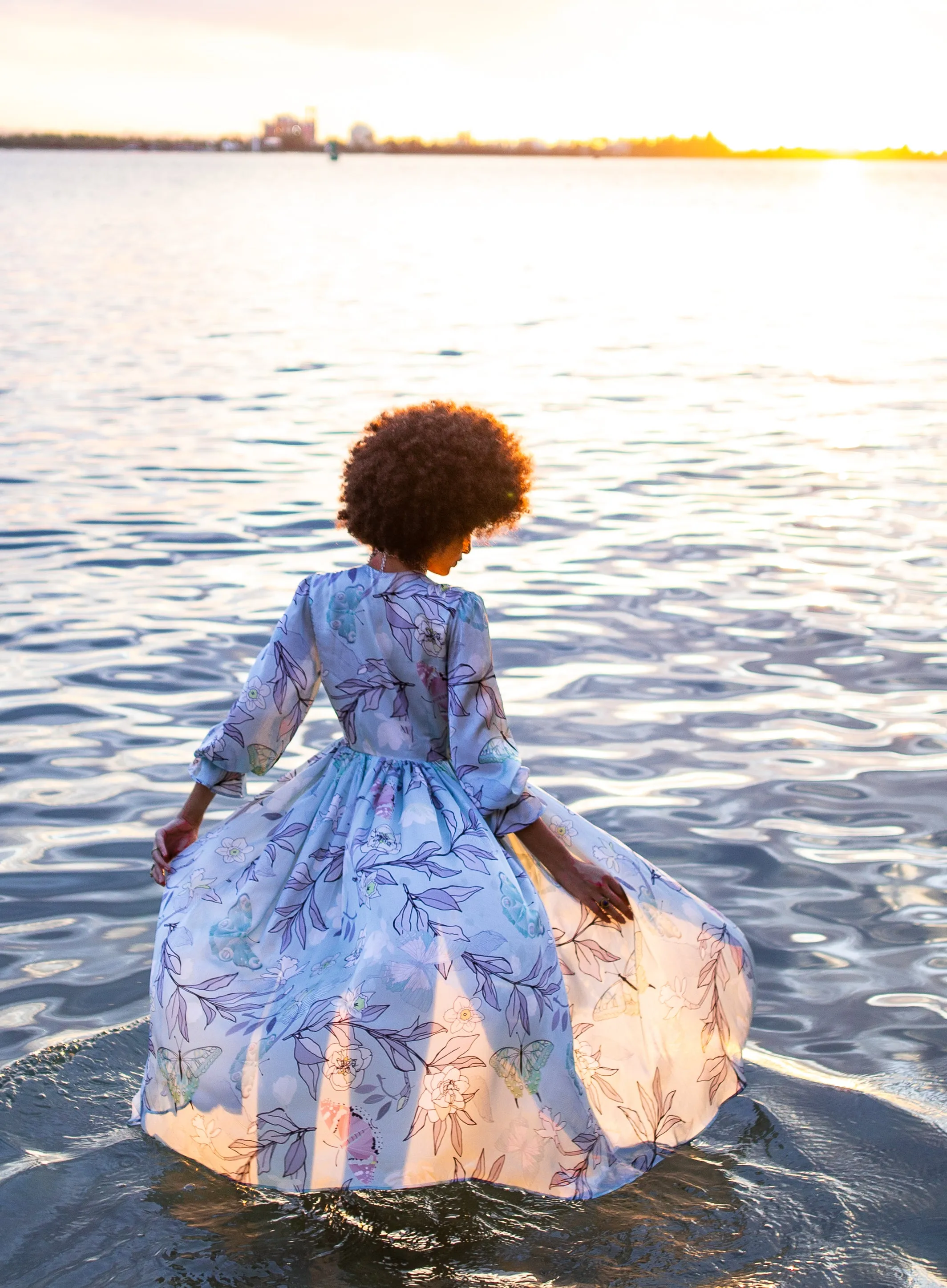SukiSo Women's Bisou Kimono in Sky