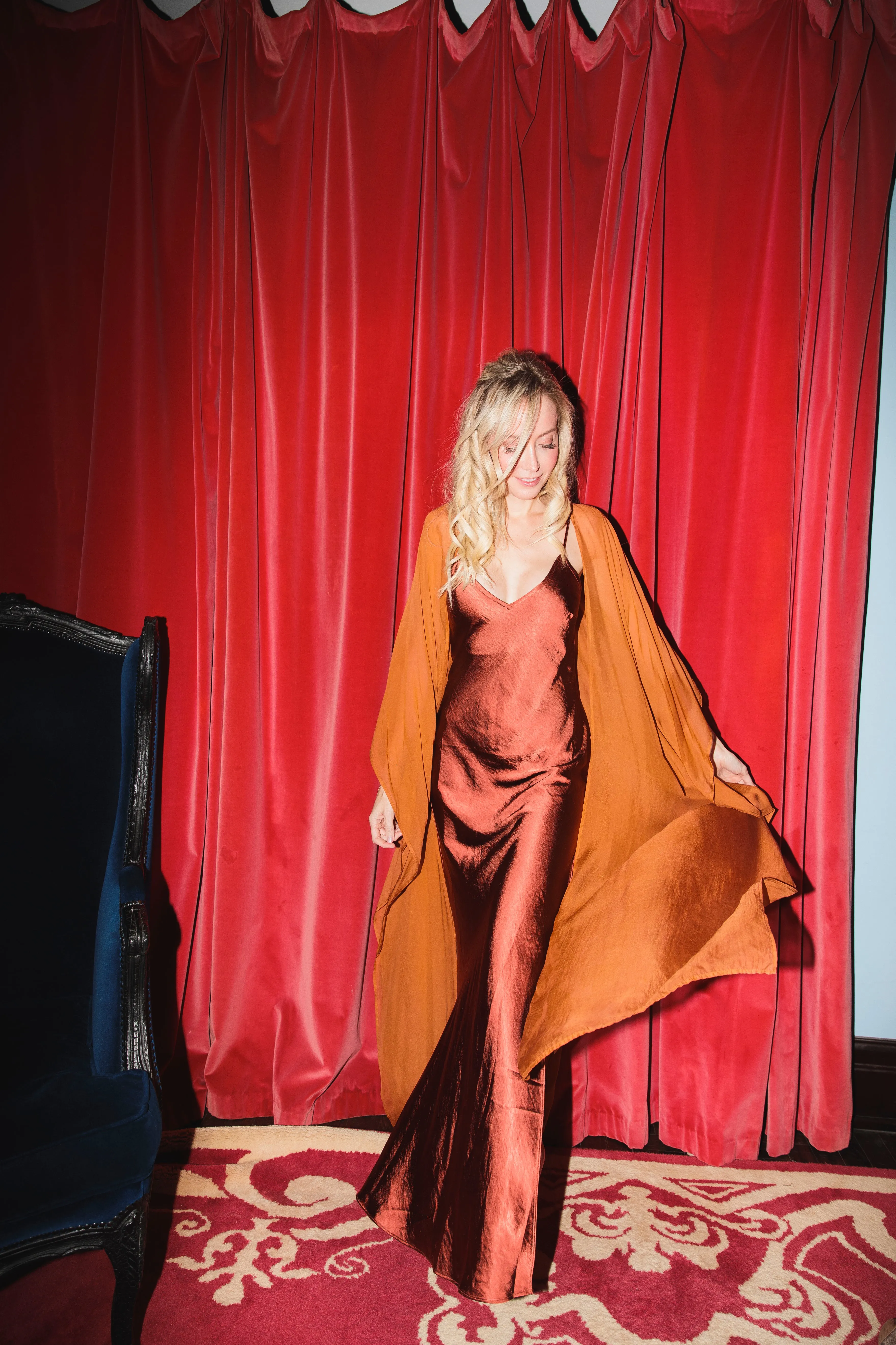 SukiSo Women's Hydra Robe in Rust