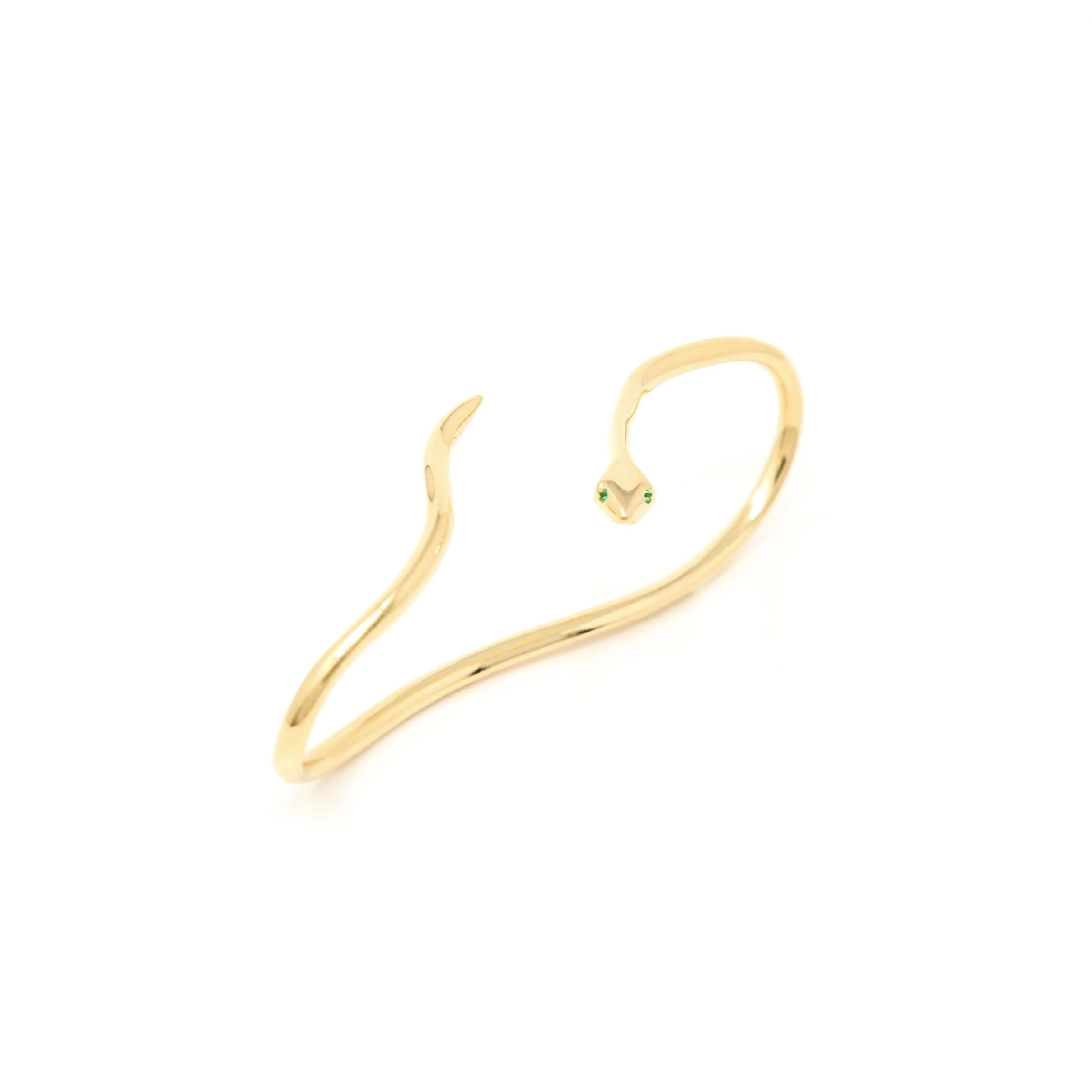 SukiSo Women's Snake Palm Cuff Bracelet in Gold