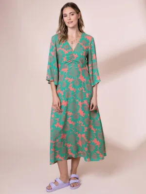 Sunflowers Erin Midi Dress