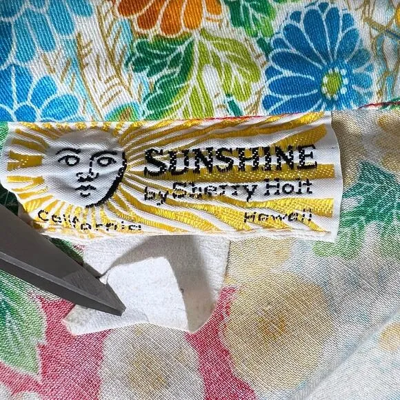 Sunshine by Sherry Holt Women's Colorful Floral Wrap Midi Skirt Tropical Flowy