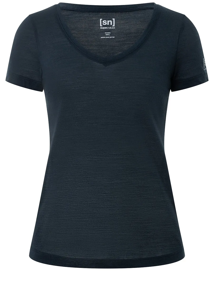SUPER.NATURAL Women's Sierra 140 V Neck Tee, Style #SNW021470