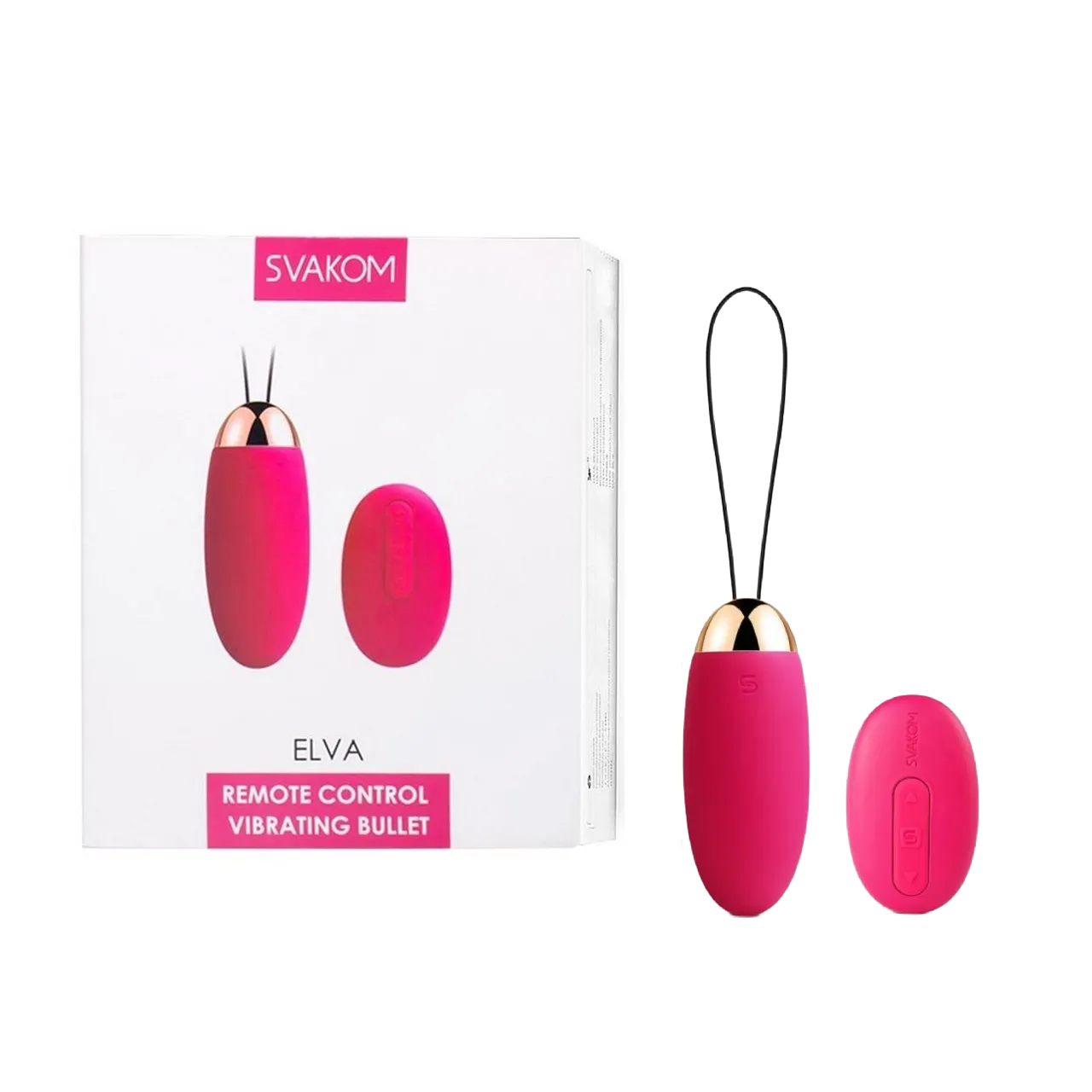 SVAKOM Elva Remote-Controlled Wearable Intelligent Vibrating Bullet Egg - Pink