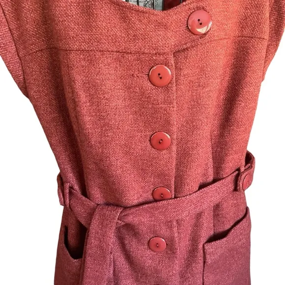TABITHA ANTHROPOLOGIE Blustery Days Vest Wool Jacket Vest Tunic Women's Size 8