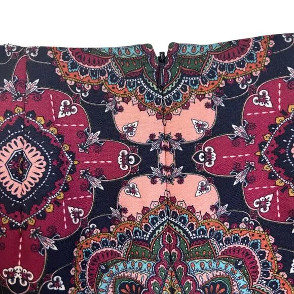Talbots Womens Paisley Pencil Skirt career professional office church Size 6
