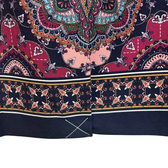 Talbots Womens Paisley Pencil Skirt career professional office church Size 6