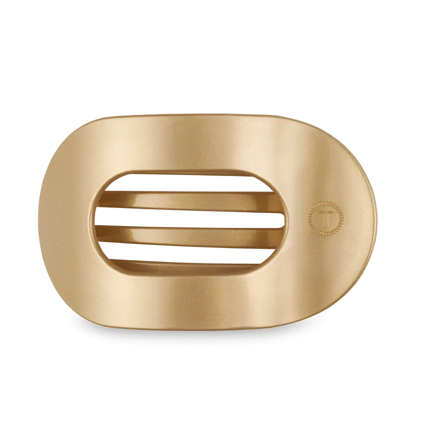 TELETIES | Large Flat Round Hair Clip {Champagne Toast}