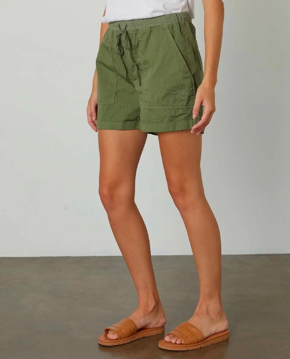 Tenley Drawstring Short Moss