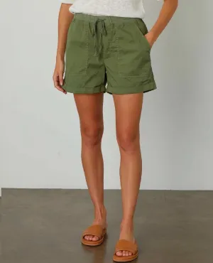 Tenley Drawstring Short Moss