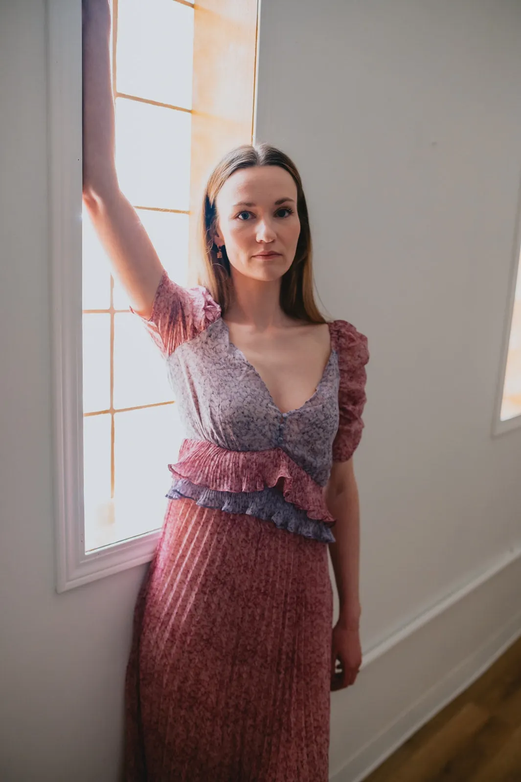 The Annie Midi Dress - Lilac