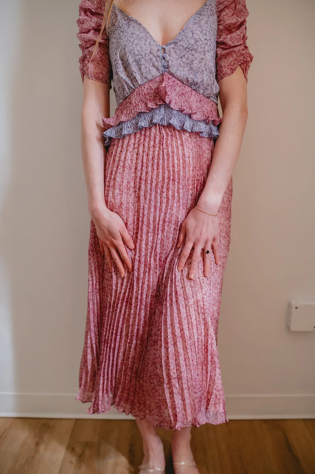 The Annie Midi Dress - Lilac