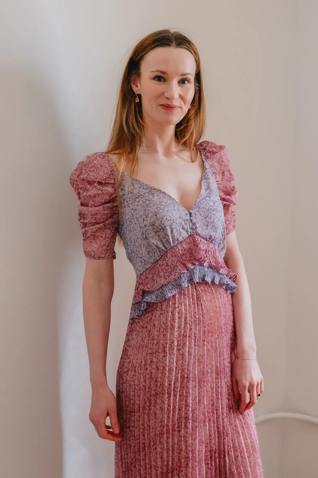 The Annie Midi Dress - Lilac