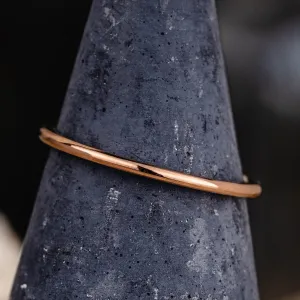 The Meridian | 1mm Women's Rose Gold Stacking Ring