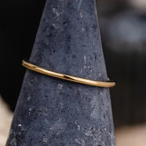 The Meridian | 1mm Women's Yellow Gold Stacking Ring