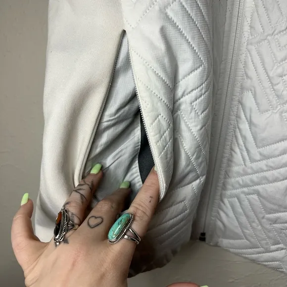 The North Face Women's White Quilted Vest