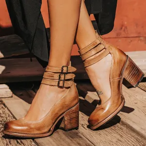 THE SIERRA LEATHER HEELS