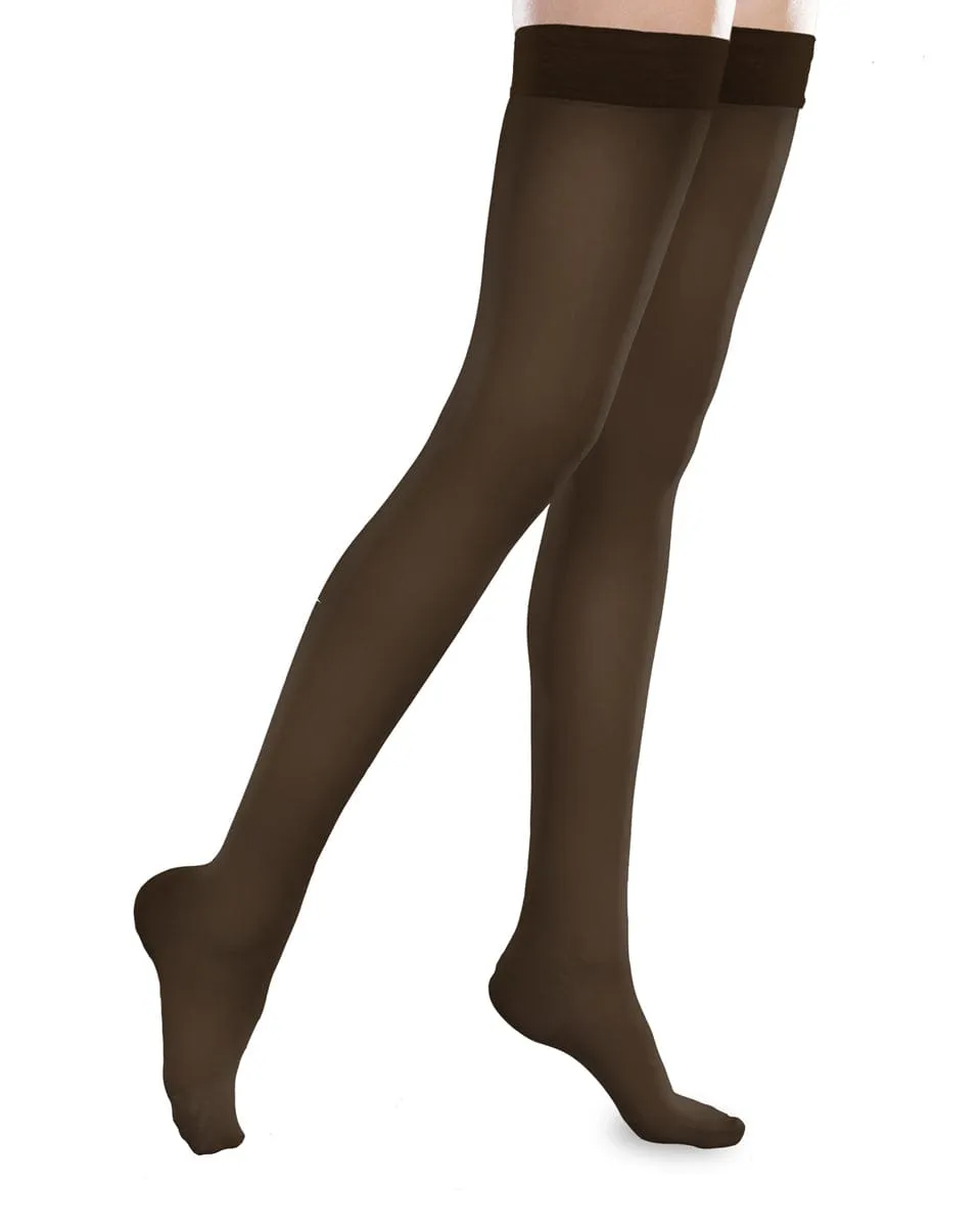 Therafirm Sheer Ease Women's Closed Toe Thigh High Stockings 20-30mmHg