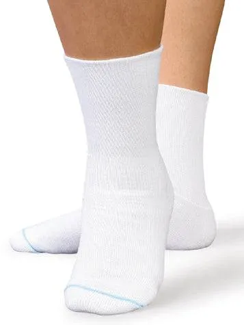 Therafirm SmartKnit Seamless Diabetic WIDE Crew Socks