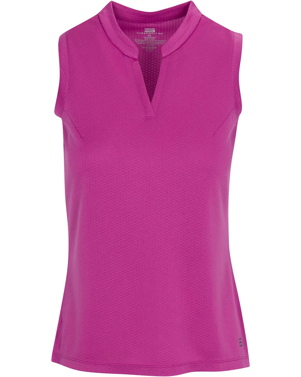 Three Sixty Six Womens Quick Dry Polo Shirt - Sleeveless and Collarless Golf Shirts w/ 4-Way Stretch Fabric and UV Protection