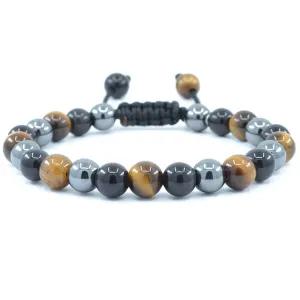 Tiger's Eye, Obsidian, Hematite