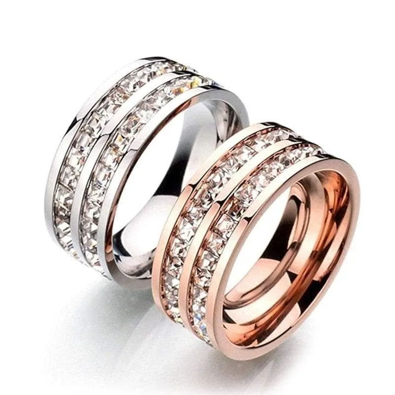 Titanium Cocktail Diamond Wedding Band