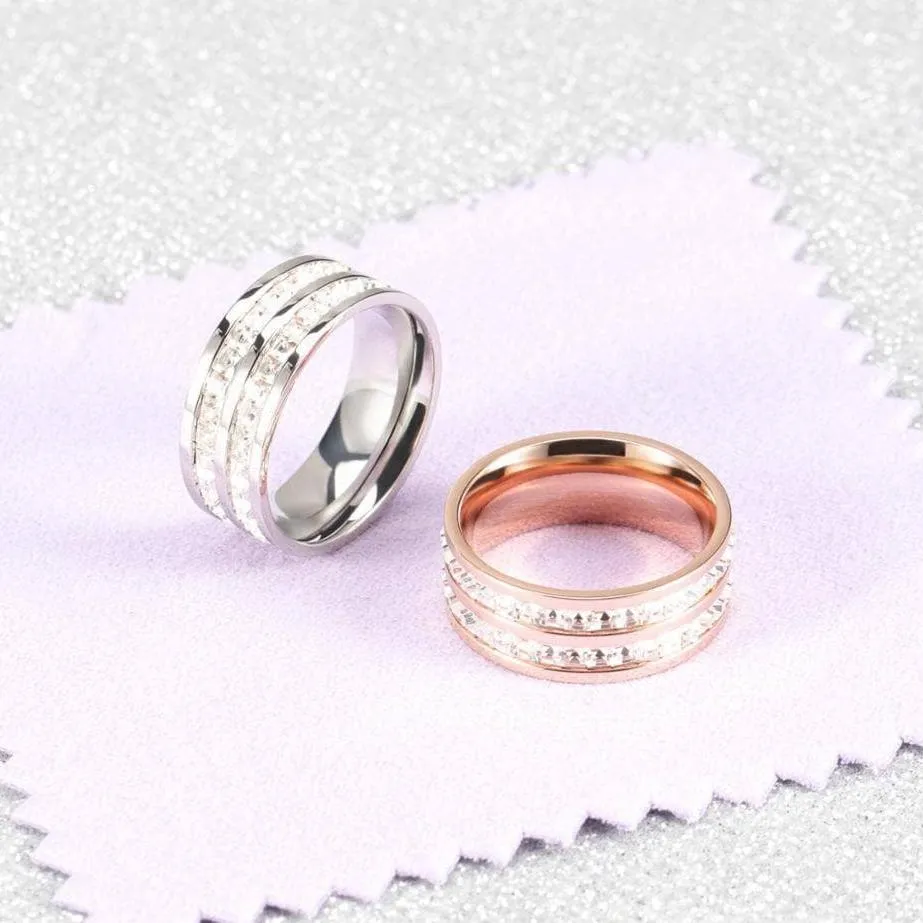 Titanium Cocktail Diamond Wedding Band