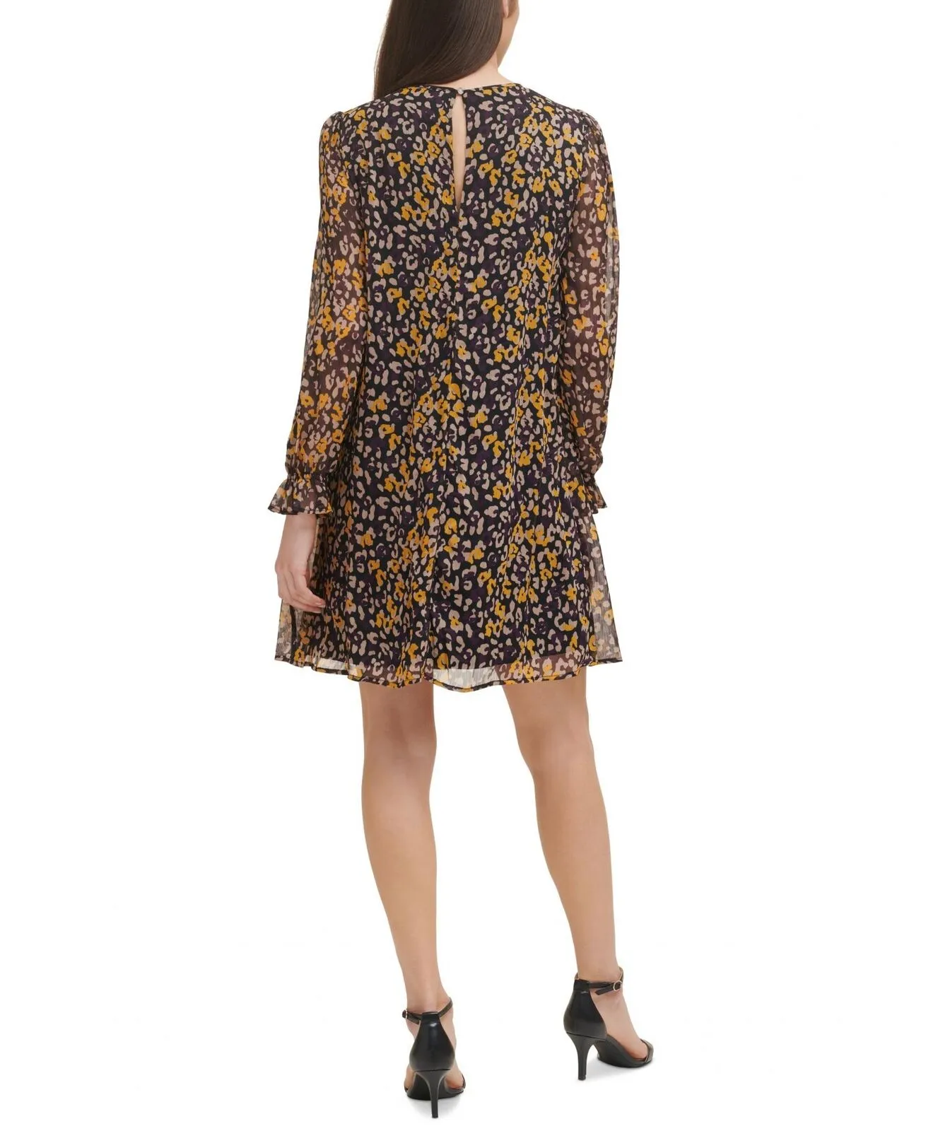 Tommy Hilfiger Women's Puff-Shoulder Trapeze Dress