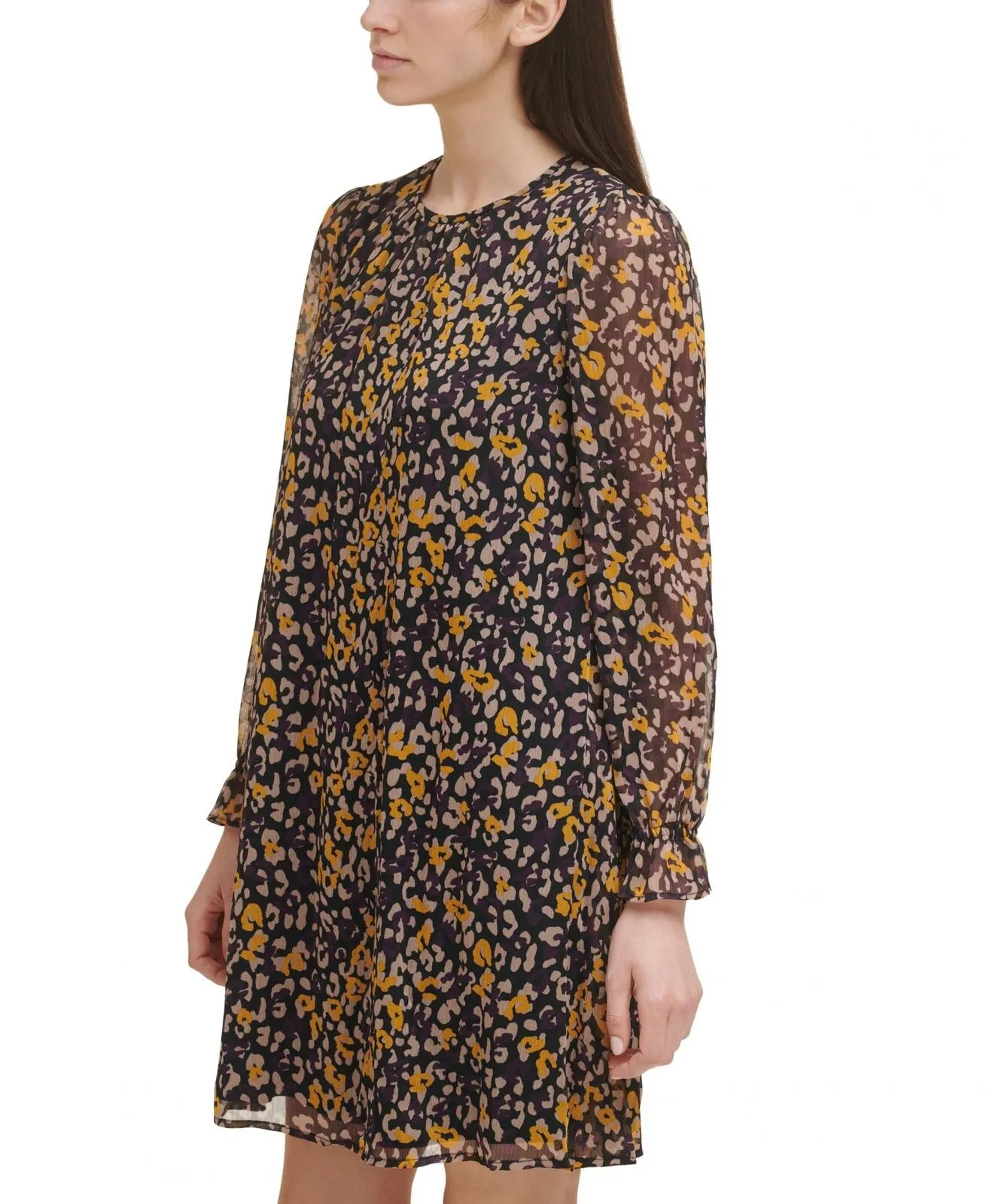 Tommy Hilfiger Women's Puff-Shoulder Trapeze Dress