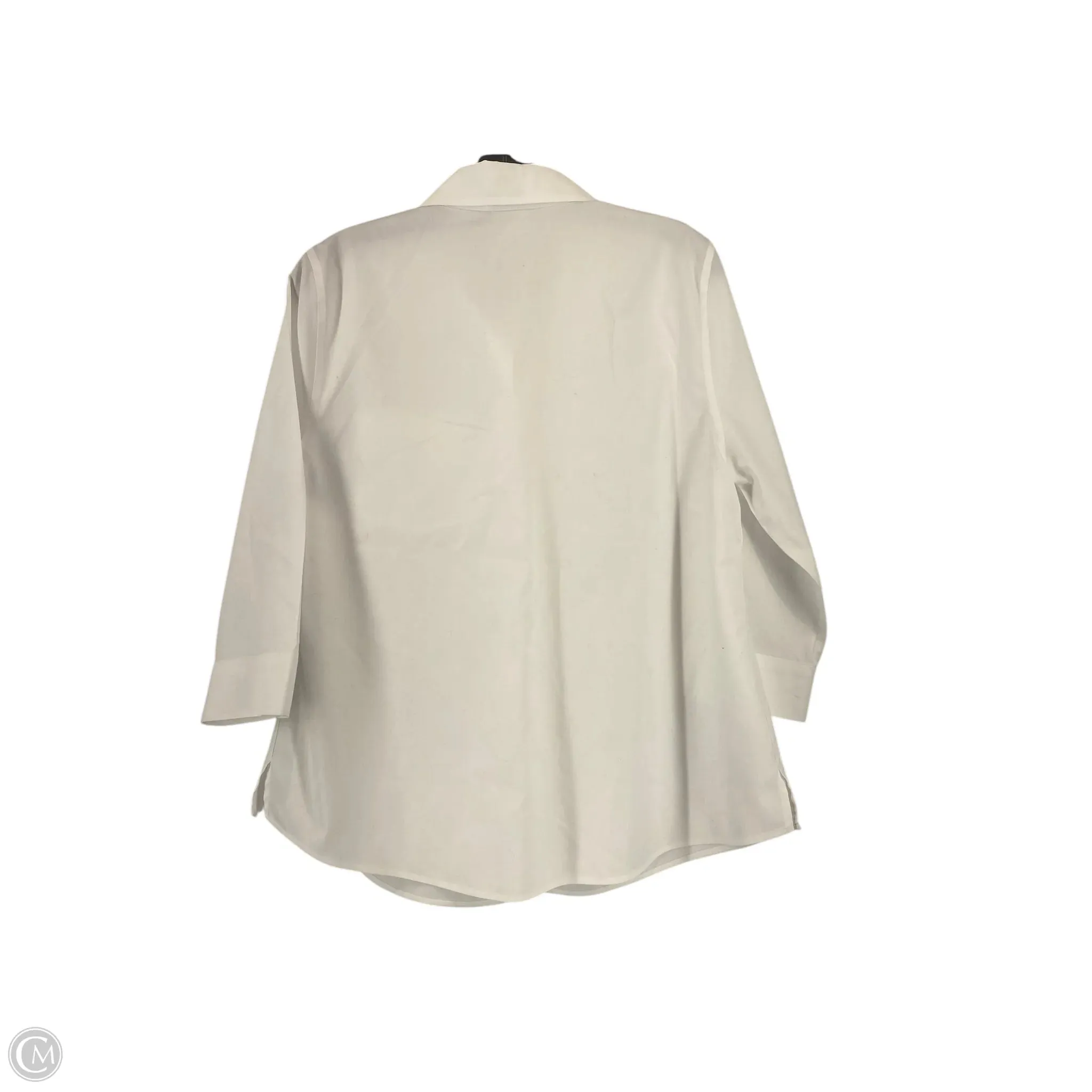 Top Long Sleeve By Chicos In White, Size: S