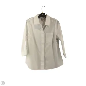 Top Long Sleeve By Chicos In White, Size: S