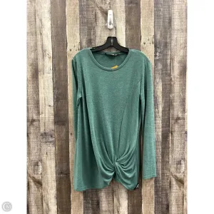 Top Long Sleeve By Cme In Green, Size: M
