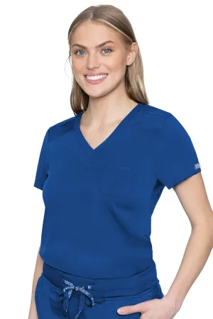 TOUCH V-NECK ONE POCKET WOMENS TOP