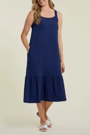 Tribal Lined Dress with Sash and Pockets