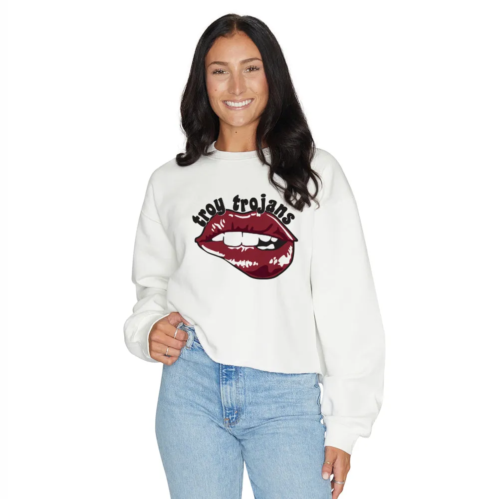 Troy University Lips Crewneck