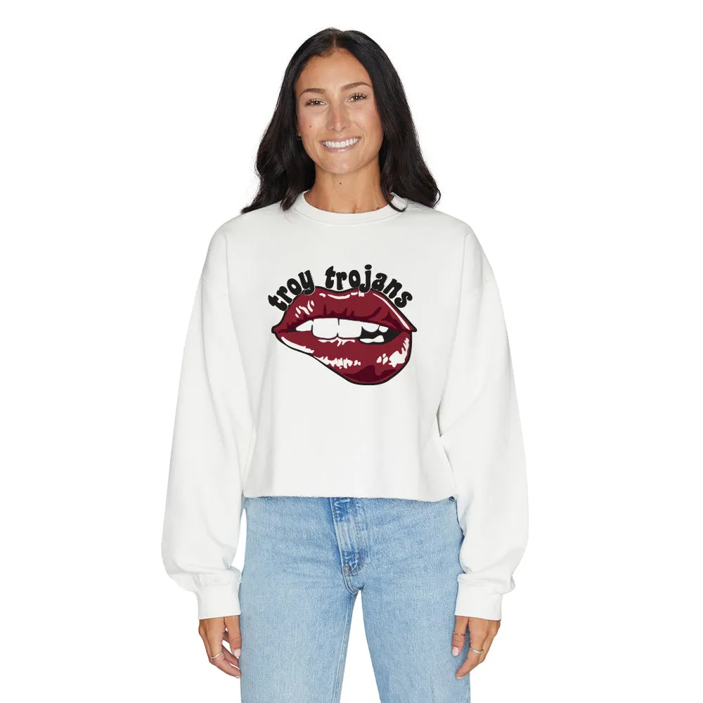 Troy University Lips Crewneck