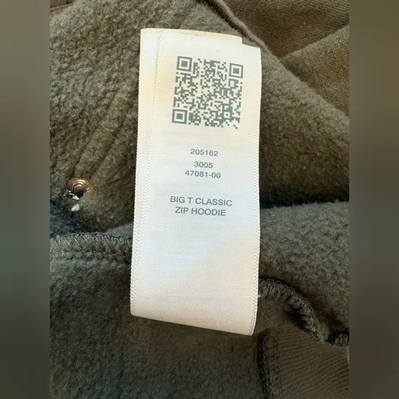 True Religion Big T Classic Zip Hoodie Green Size Small