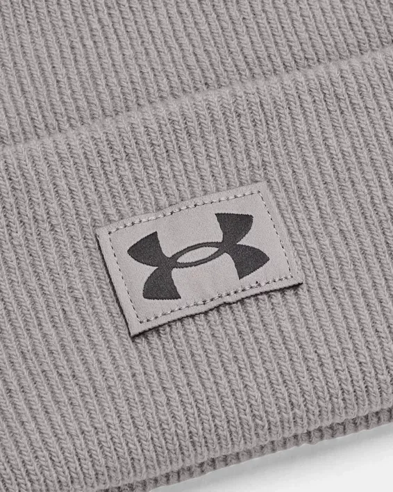 Under Armour Women's UA Around Town Cuff Beanie - Gray Wolf / Jet Gray