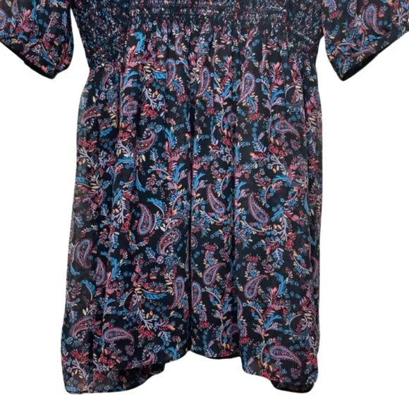 VANESSA VIRGINIA | Anthropologie Boho Paisley Daytripper Dress | Size XL