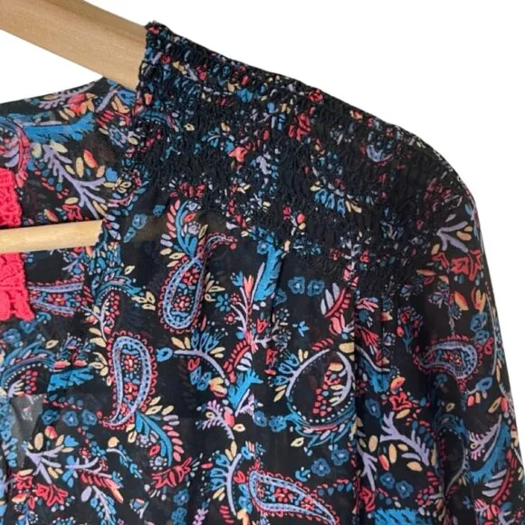 VANESSA VIRGINIA | Anthropologie Boho Paisley Daytripper Dress | Size XL