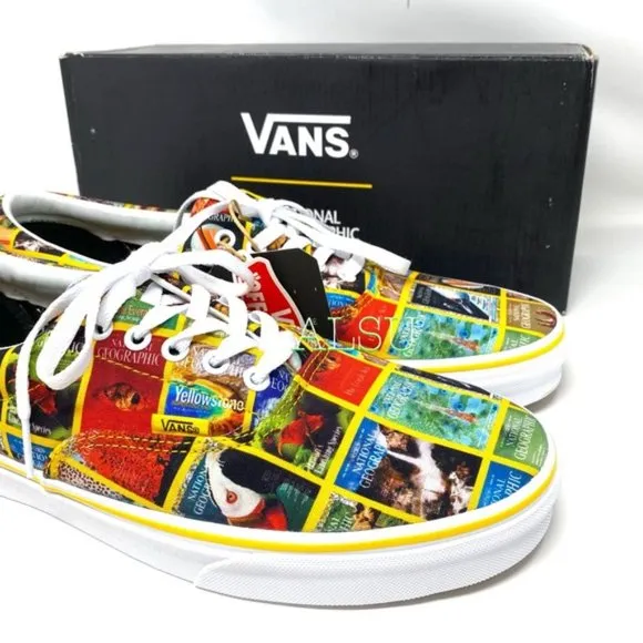 VANS National Geographic Collaboration Women's Era Red Nat Size 6.5 VN0A4U39WJZ