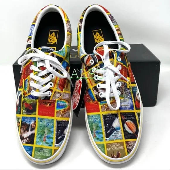 VANS National Geographic Collaboration Women's Era Red Nat Size 6.5 VN0A4U39WJZ