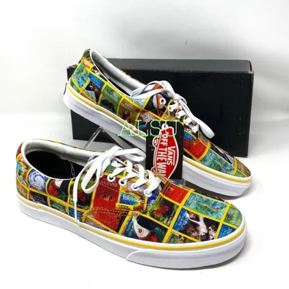 VANS National Geographic Collaboration Women's Era Red Nat Size 6.5 VN0A4U39WJZ