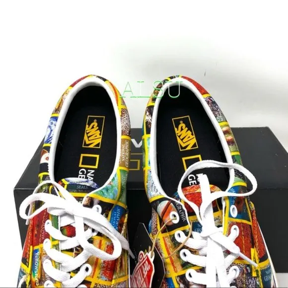 VANS National Geographic Collaboration Women's Era Red Nat Size 6.5 VN0A4U39WJZ