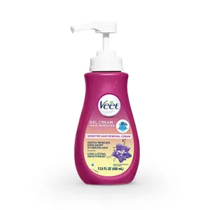 Veet Sensitive Hair Remover Gel Cream Pink, 13.5 Fl Oz