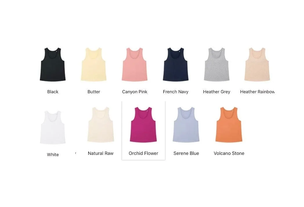 Vegan Women's Minter Vest Tee | Multiple Colours