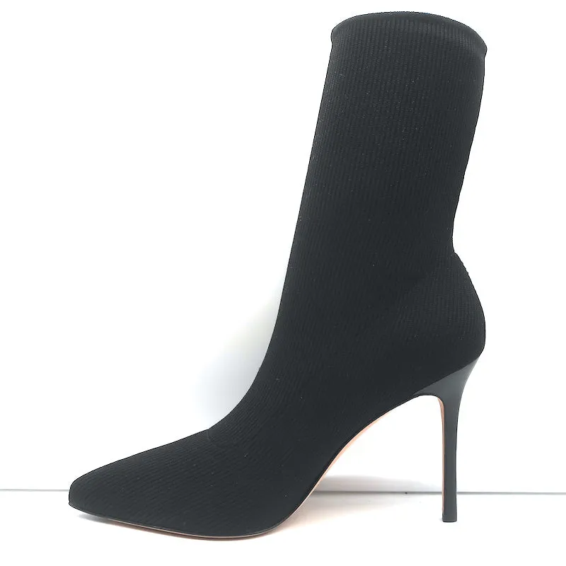 Veronica Beard Lisa Stretch Knit Sock Boots Black Size 10 NEW