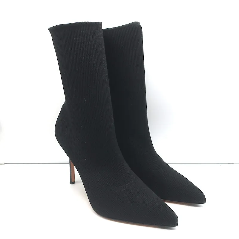 Veronica Beard Lisa Stretch Knit Sock Boots Black Size 10 NEW