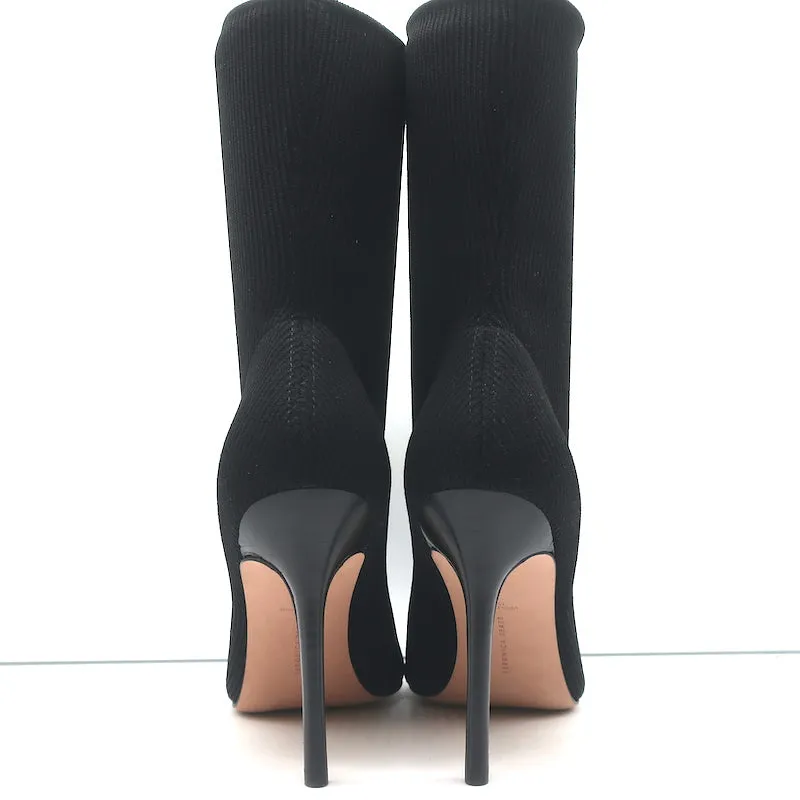 Veronica Beard Lisa Stretch Knit Sock Boots Black Size 10 NEW