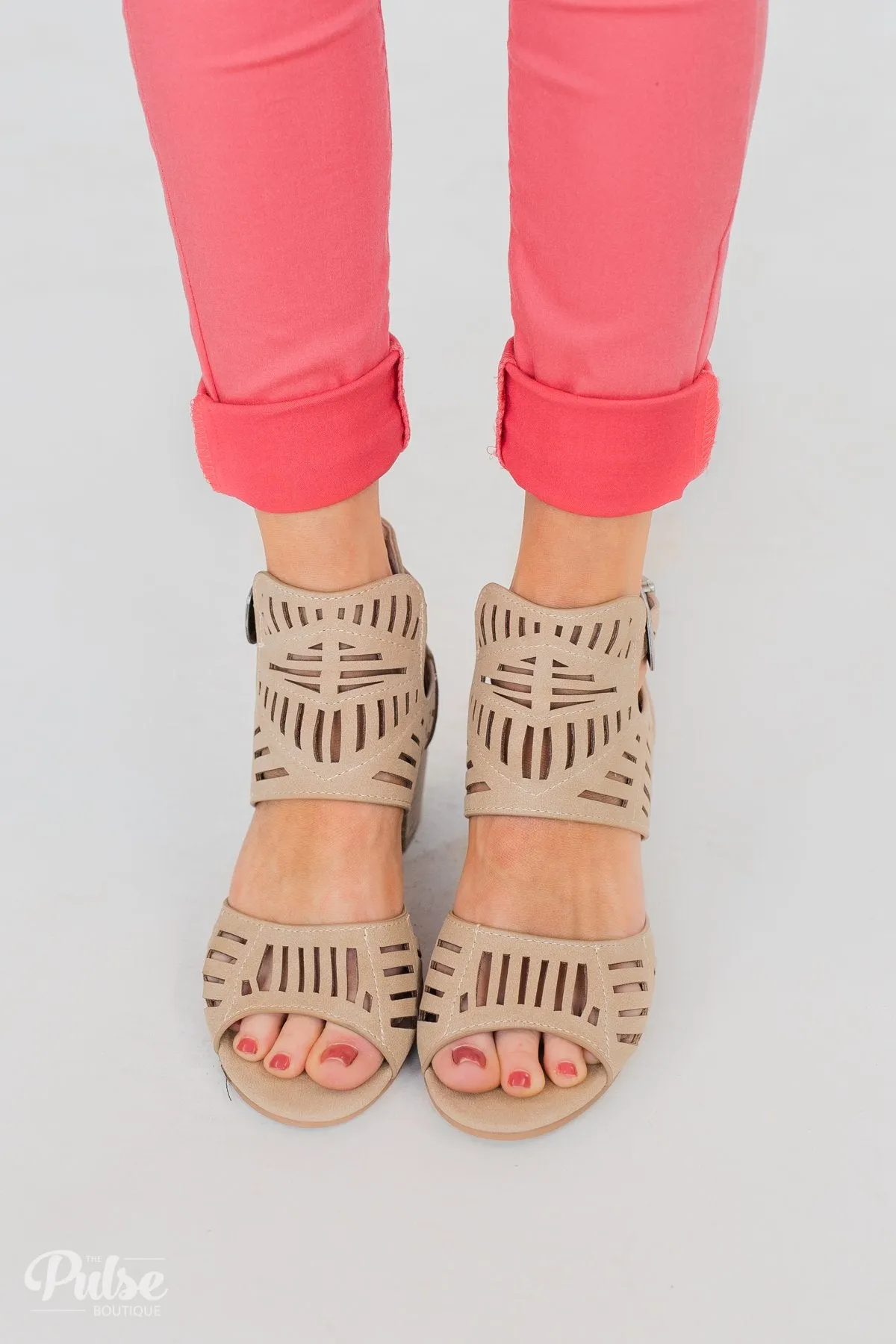 Very G Abby Block Heels- Cream